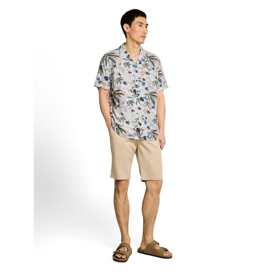 TOM TAILOR Camicia a maniche corte collo camp  