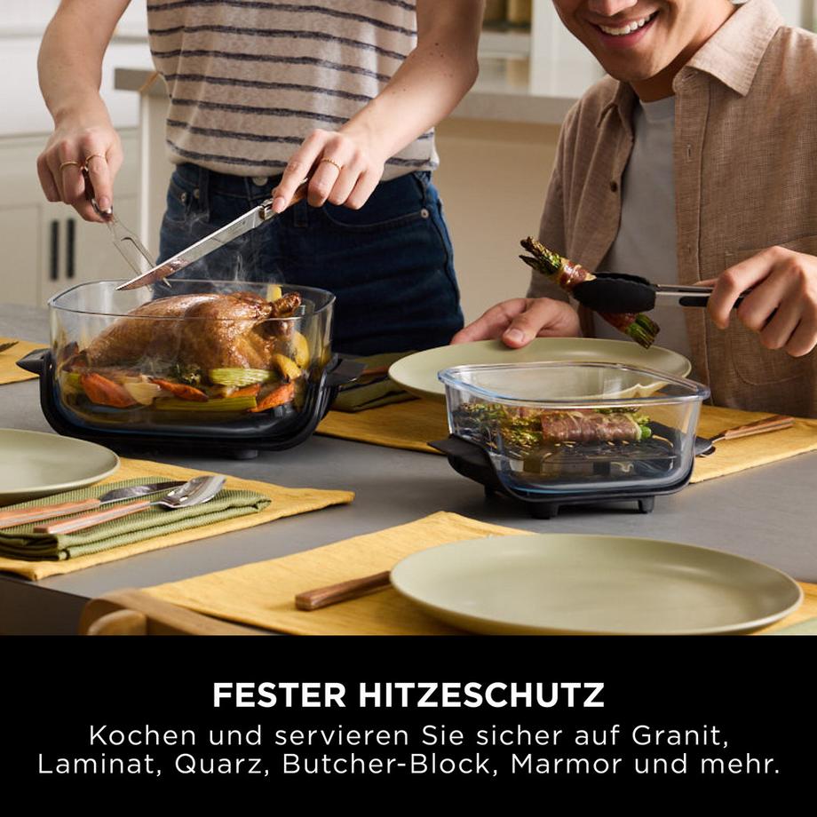 Ninja Heissluft-Fritteuse Crispi 4-in-1 Heissluftfritteuse 