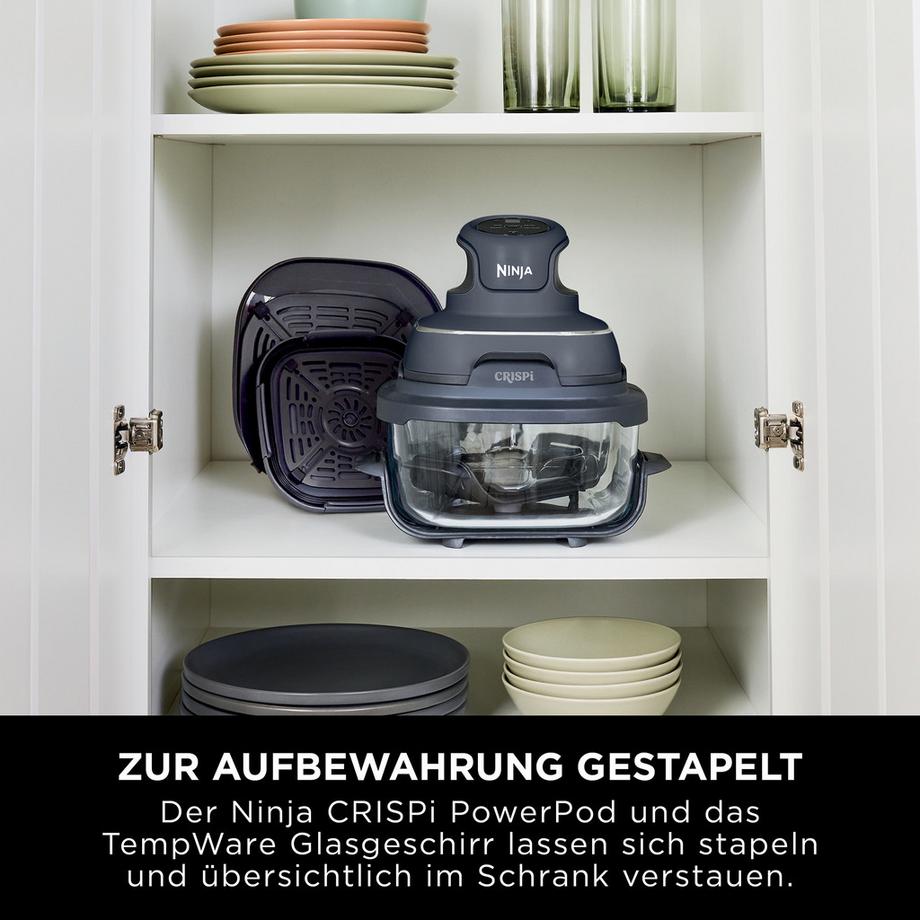 Ninja Heissluft-Fritteuse Crispi 4-in-1 Heissluftfritteuse 