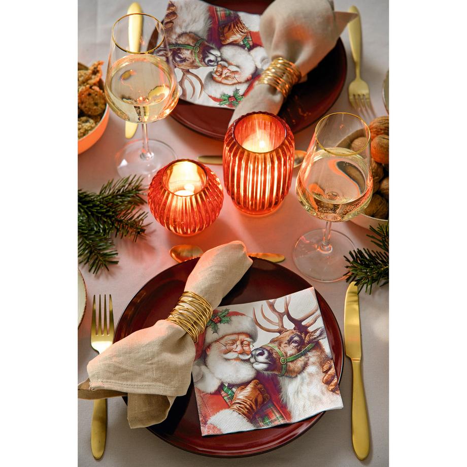 Ihr Papierservietten SANTA'S BEST FRIEND 