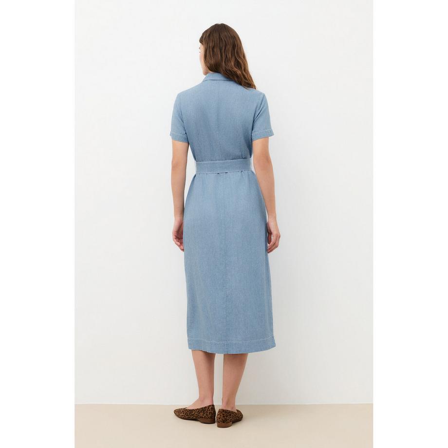 Caroll Abito Camicia con Cintura  