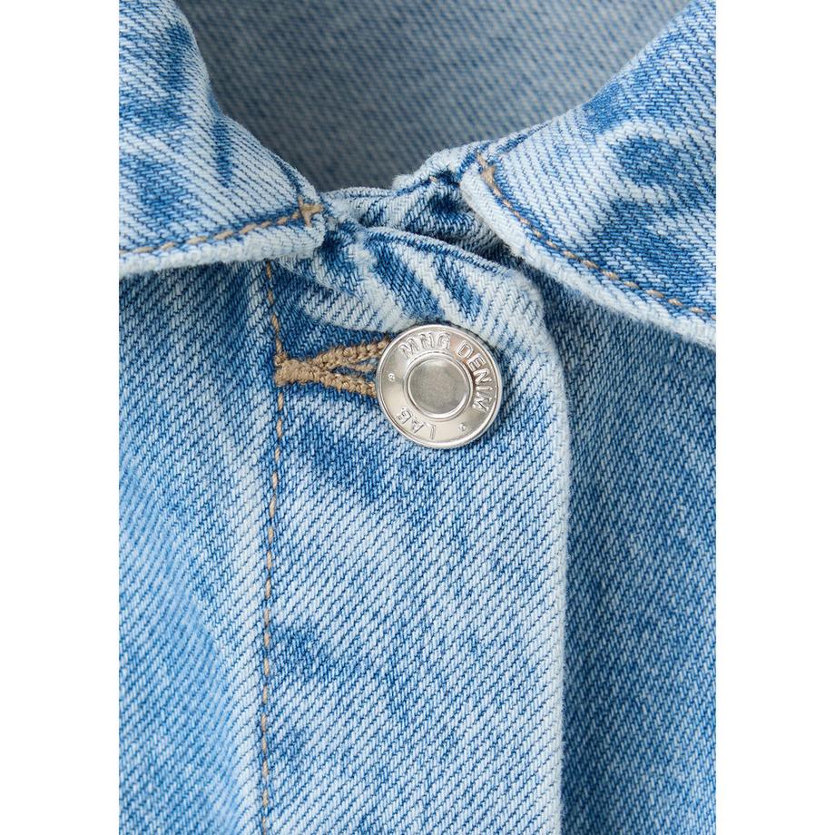 MANGO Kids Veste en jean lavée clair  