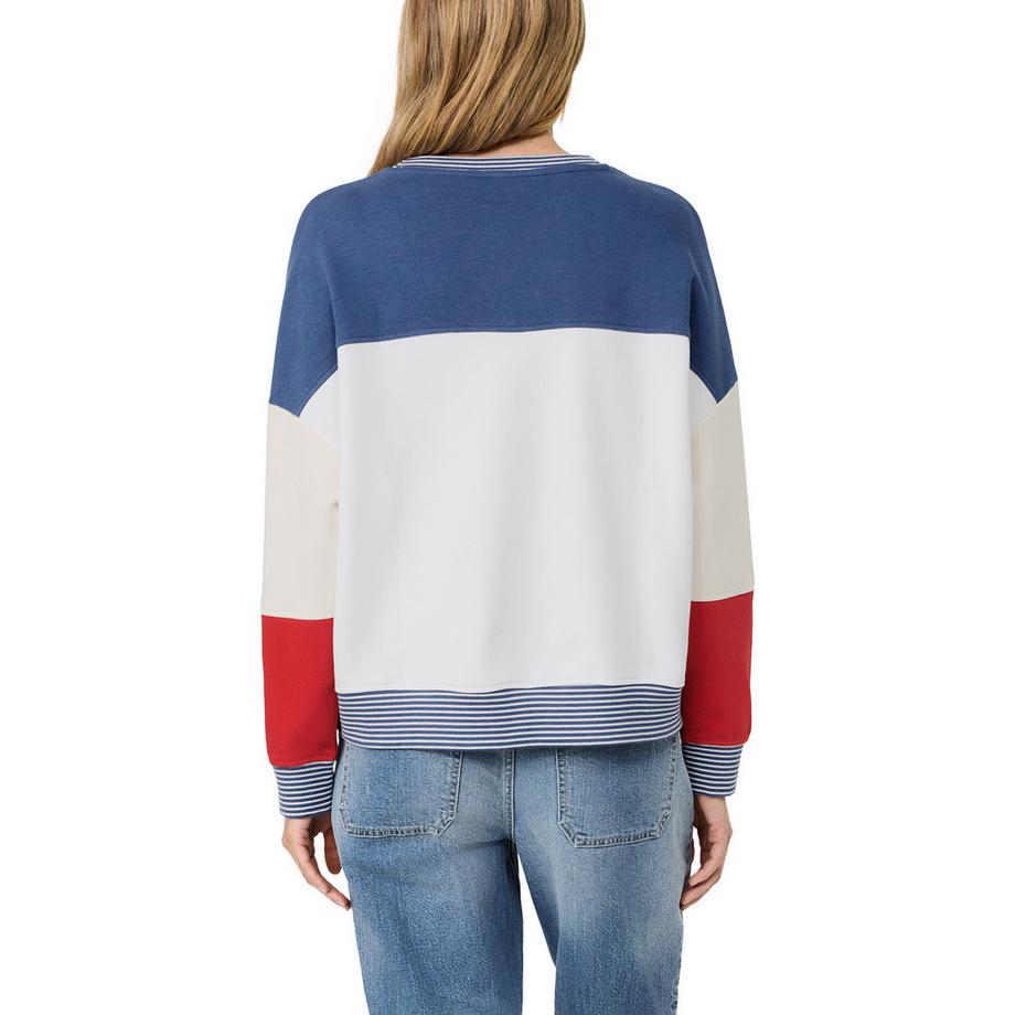 S. Oliver Red Label Color Block Sweatshirt mit Grafikdruck  