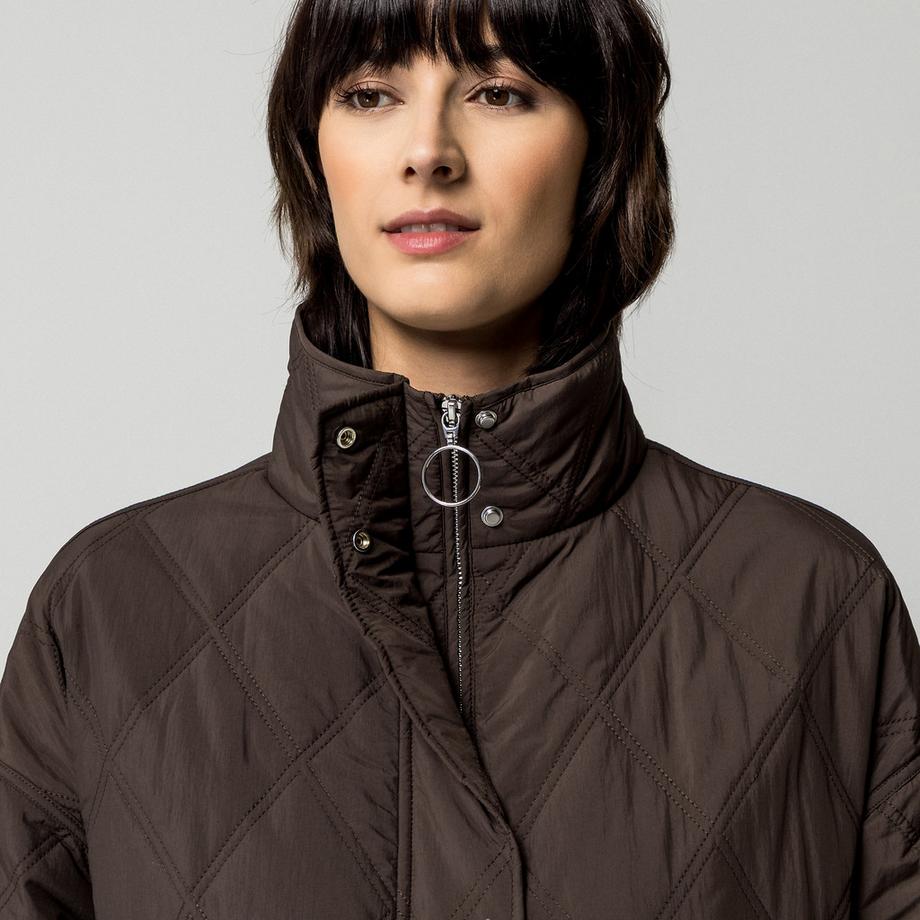 Manor Woman Manteau matelassé à col montant  