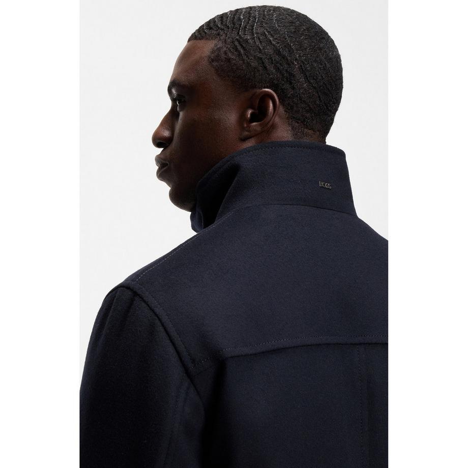HUGO Hoodie à col montant et fermeture éclair  