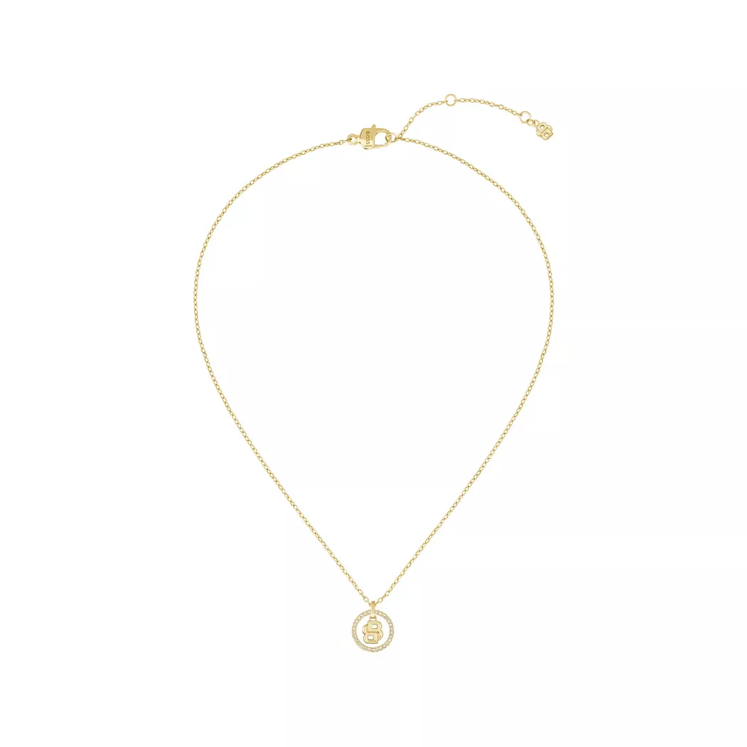 BOSS - Collier, Double B Divine, 45cm, Or