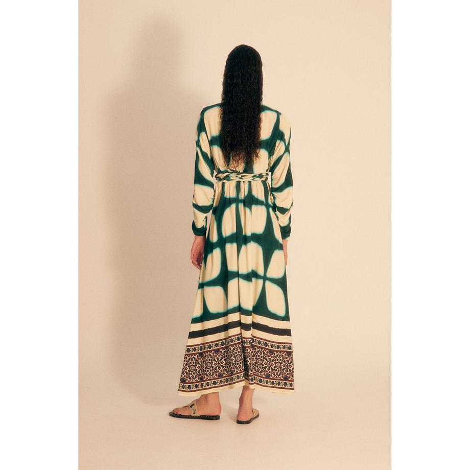 Sfera Bedrucktes Maxikleid mit Gürtel  