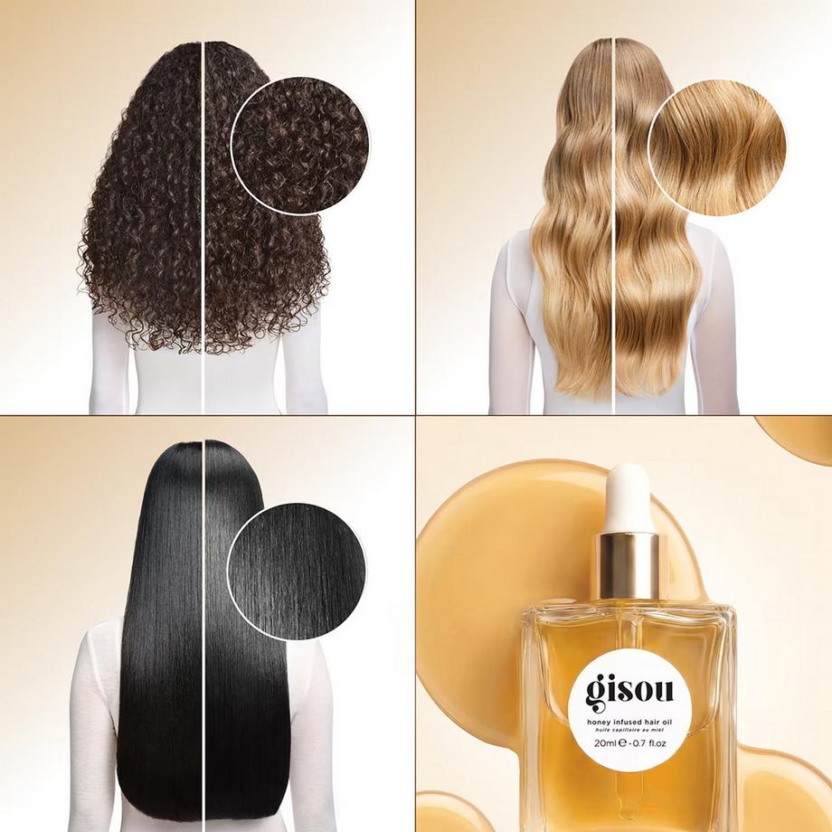 GISOU  Swipe & Glow Duo - Set trattamenti labbra e capelli 