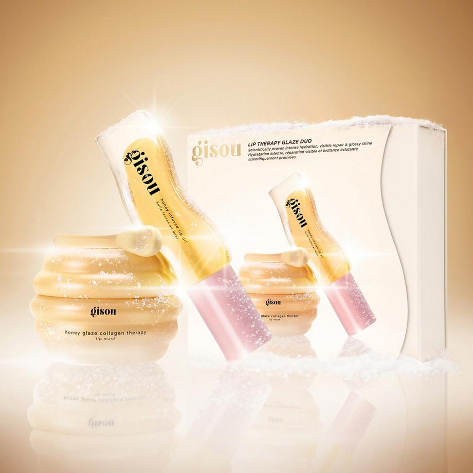 GISOU  Lip Therapy Glaze Duo - Set per la cura delle labbra 