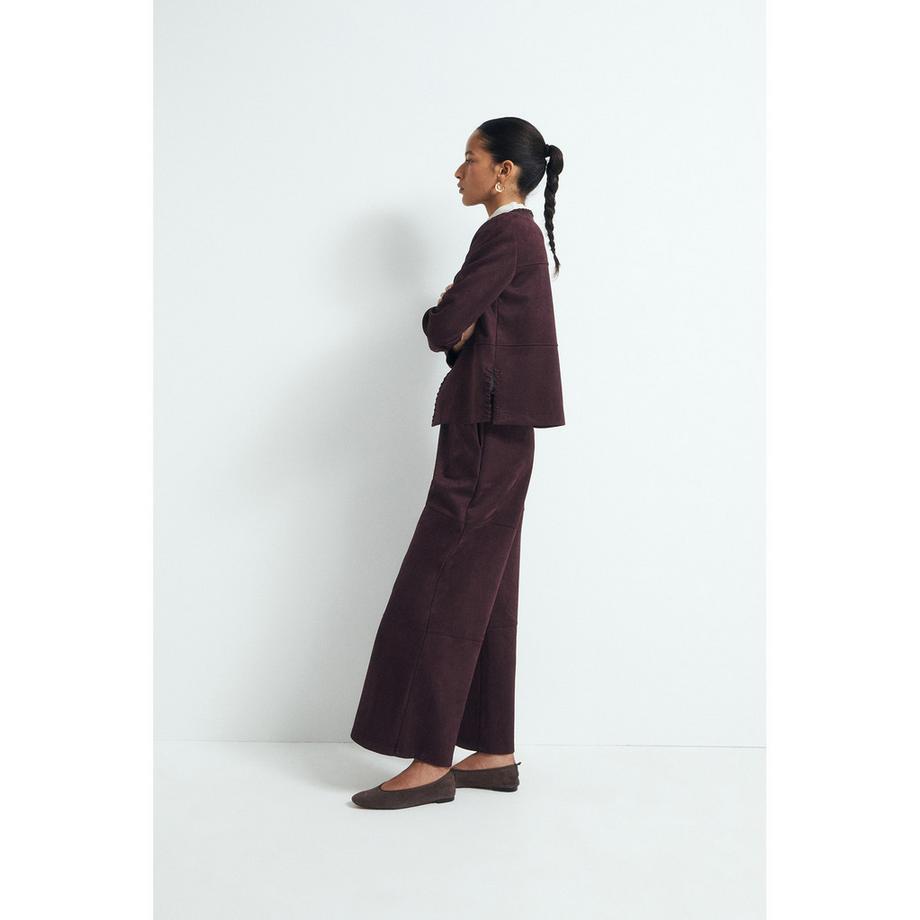 Sfera Blaue Jacke mit dekorativer Steppnaht  