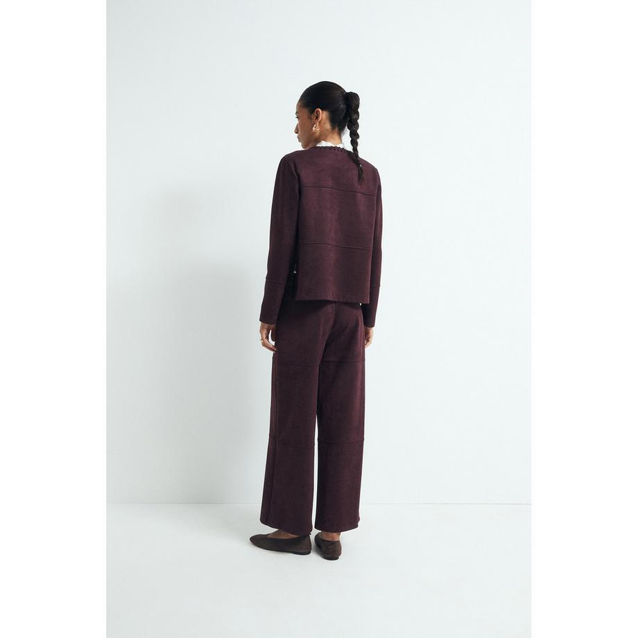 Sfera Blaue Jacke mit dekorativer Steppnaht  