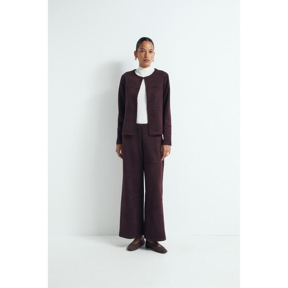 Sfera Blaue Jacke mit dekorativer Steppnaht  