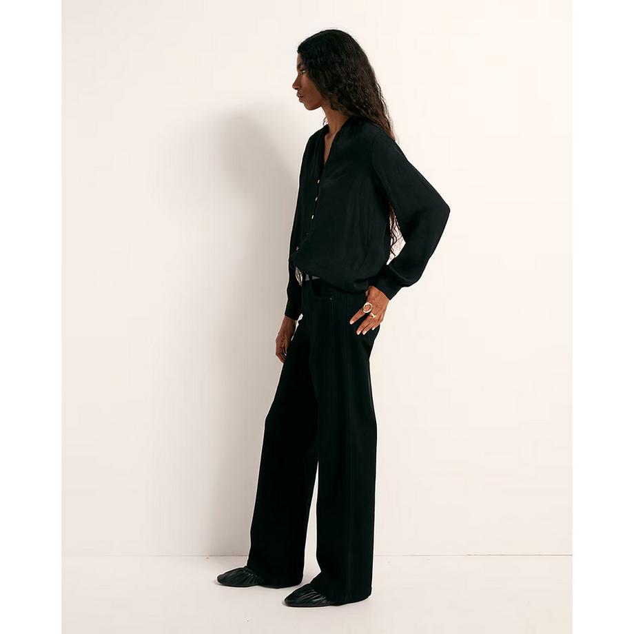 Sfera Blouse à manches longues avec boutonnage avant  