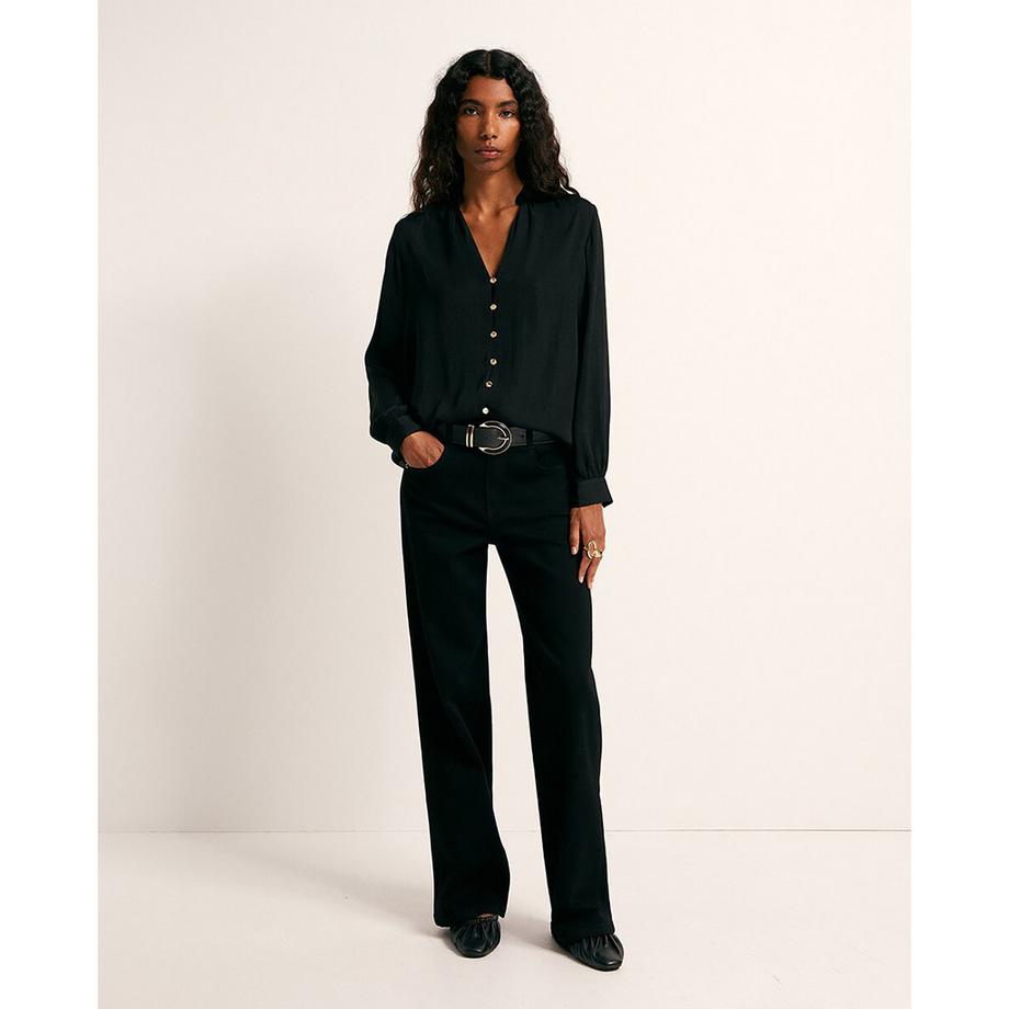 Sfera Blouse à manches longues avec boutonnage avant  