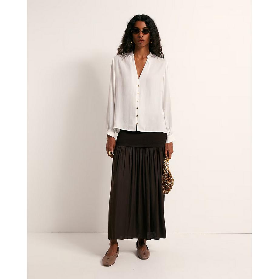 Sfera Blouse à manches longues avec boutonnage avant  