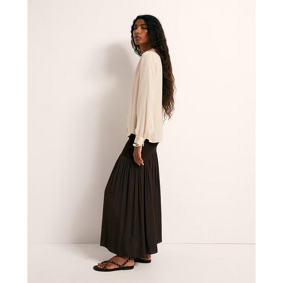 Sfera Blouse à manches longues avec boutonnage avant  