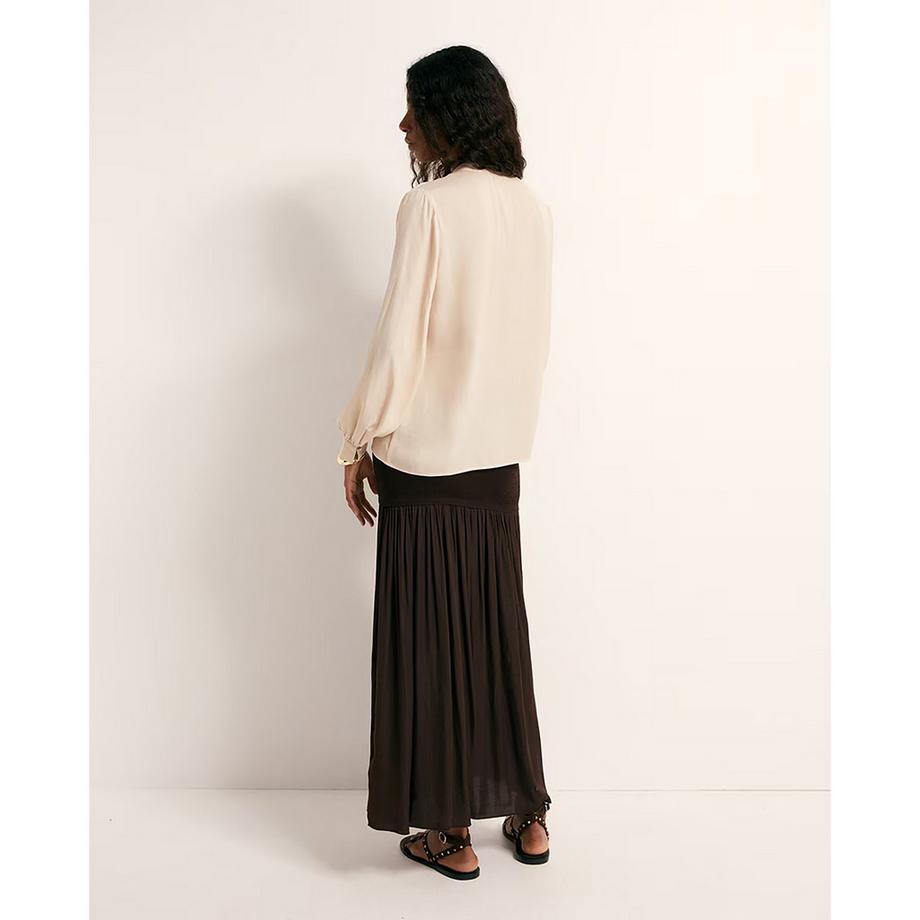 Sfera Blouse à manches longues avec boutonnage avant  