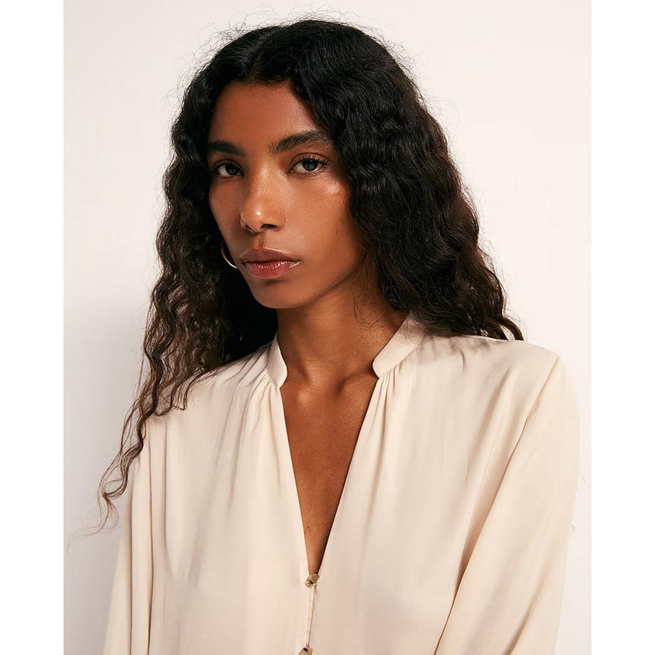 Sfera Blouse à manches longues avec boutonnage avant  