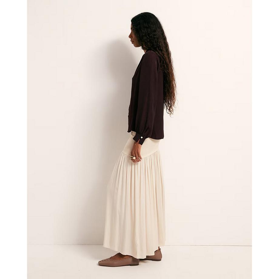 Sfera Blouse à manches longues avec boutonnage avant  