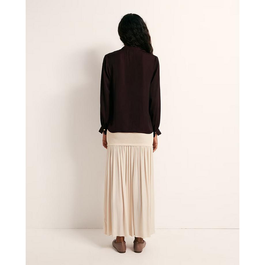 Sfera Blouse à manches longues avec boutonnage avant  