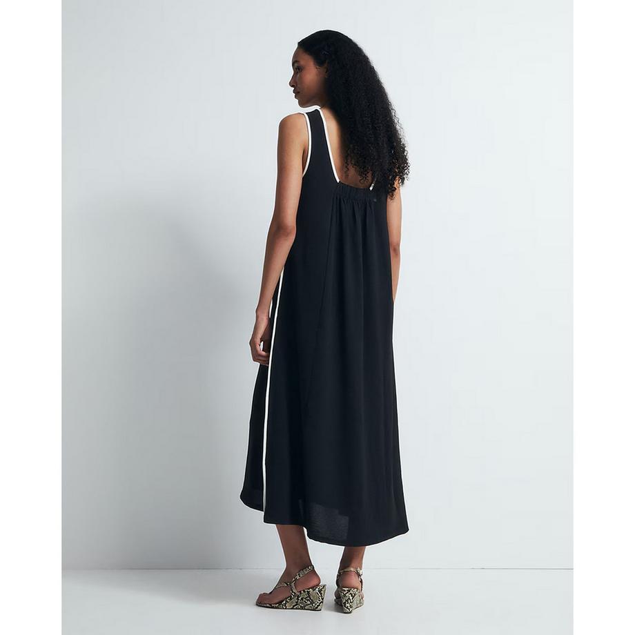 Sfera Robe mi-longue sans manches col en V  