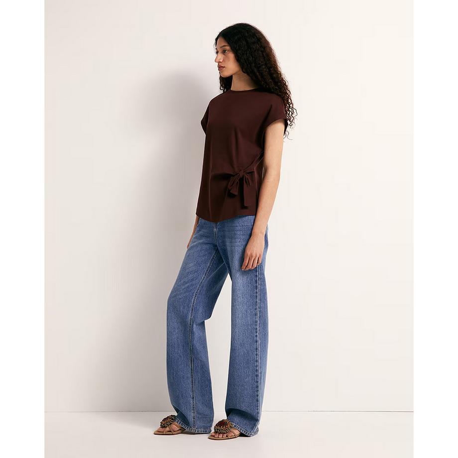 Sfera T-shirt con fiocco laterale  