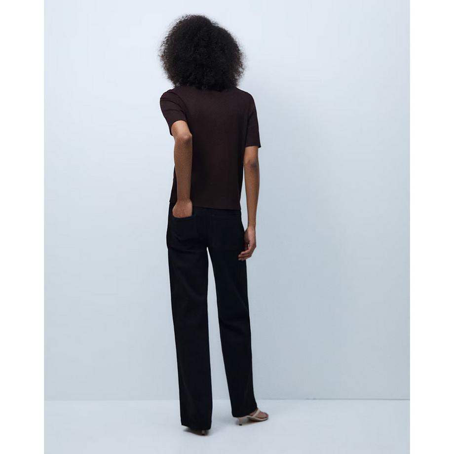 Sfera Polo Kragen Kurzarm Pullover  