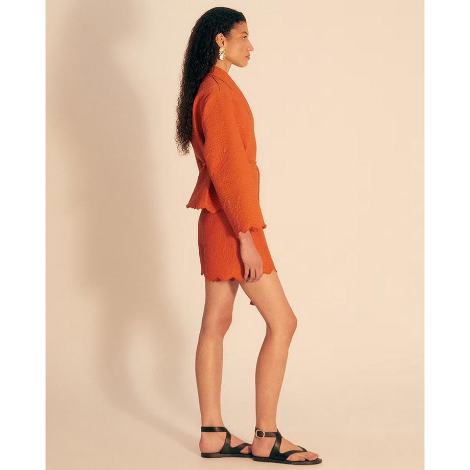 Sfera Shorts à ourlet festonné  