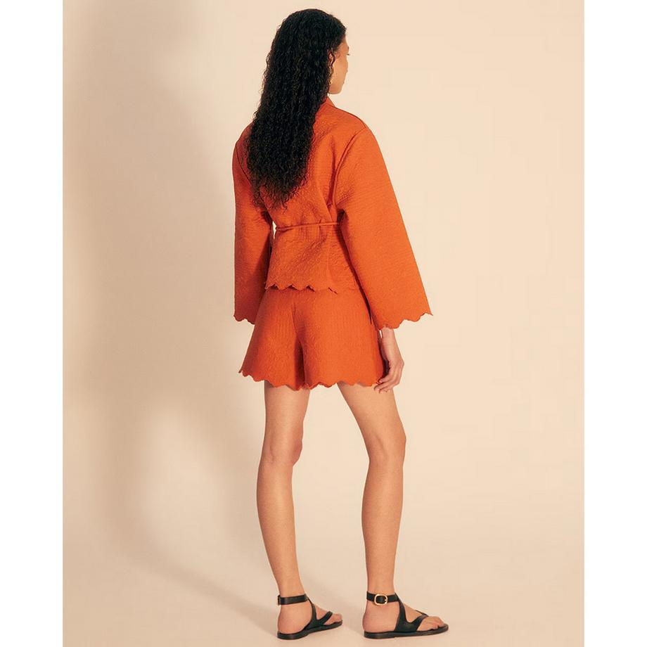 Sfera Shorts à ourlet festonné  