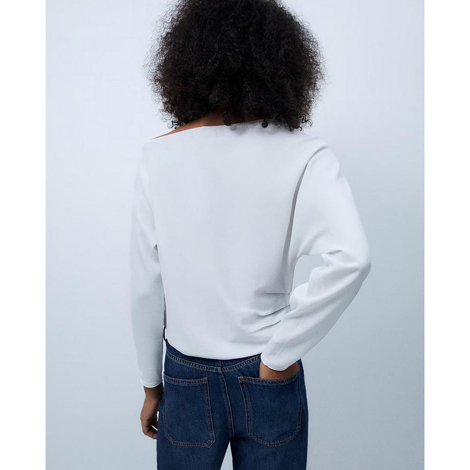 Sfera Langarm-Pullover mit rundem Ausschnitt  