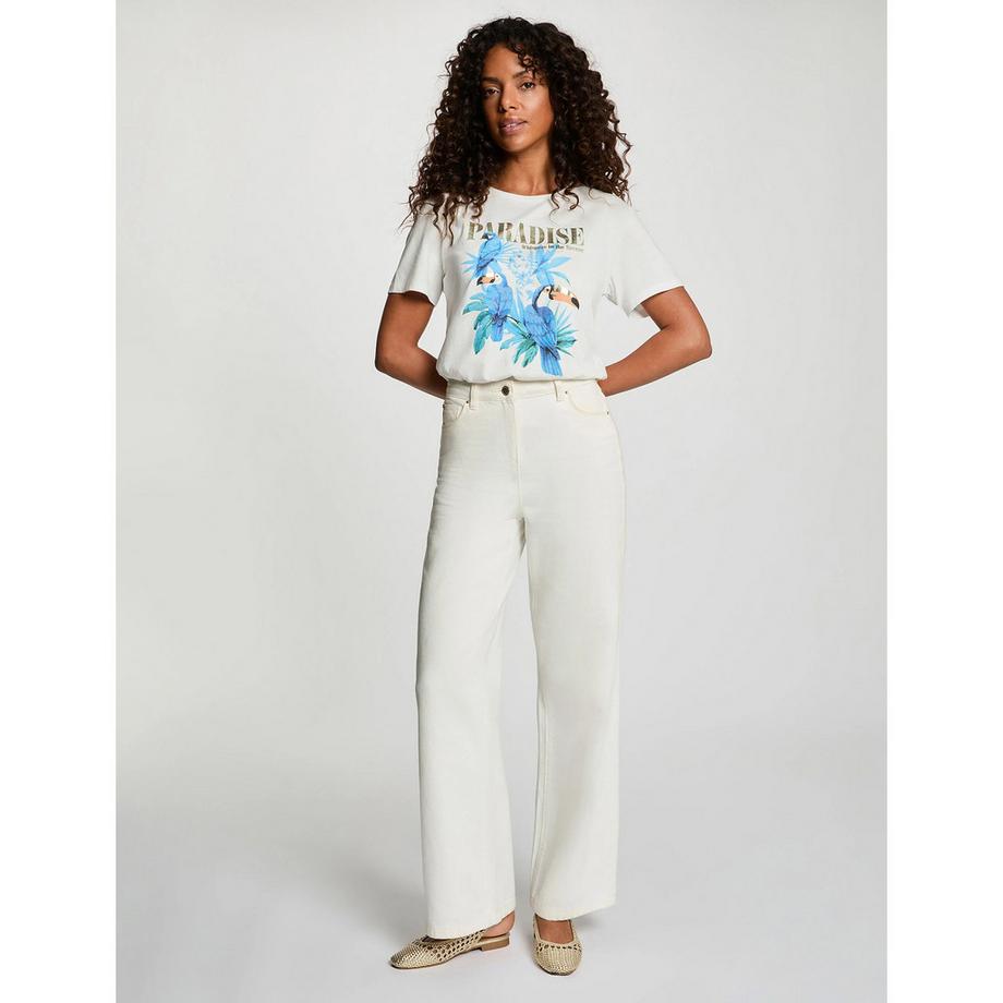 MORGAN T-Shirt mit Tukan-Print  