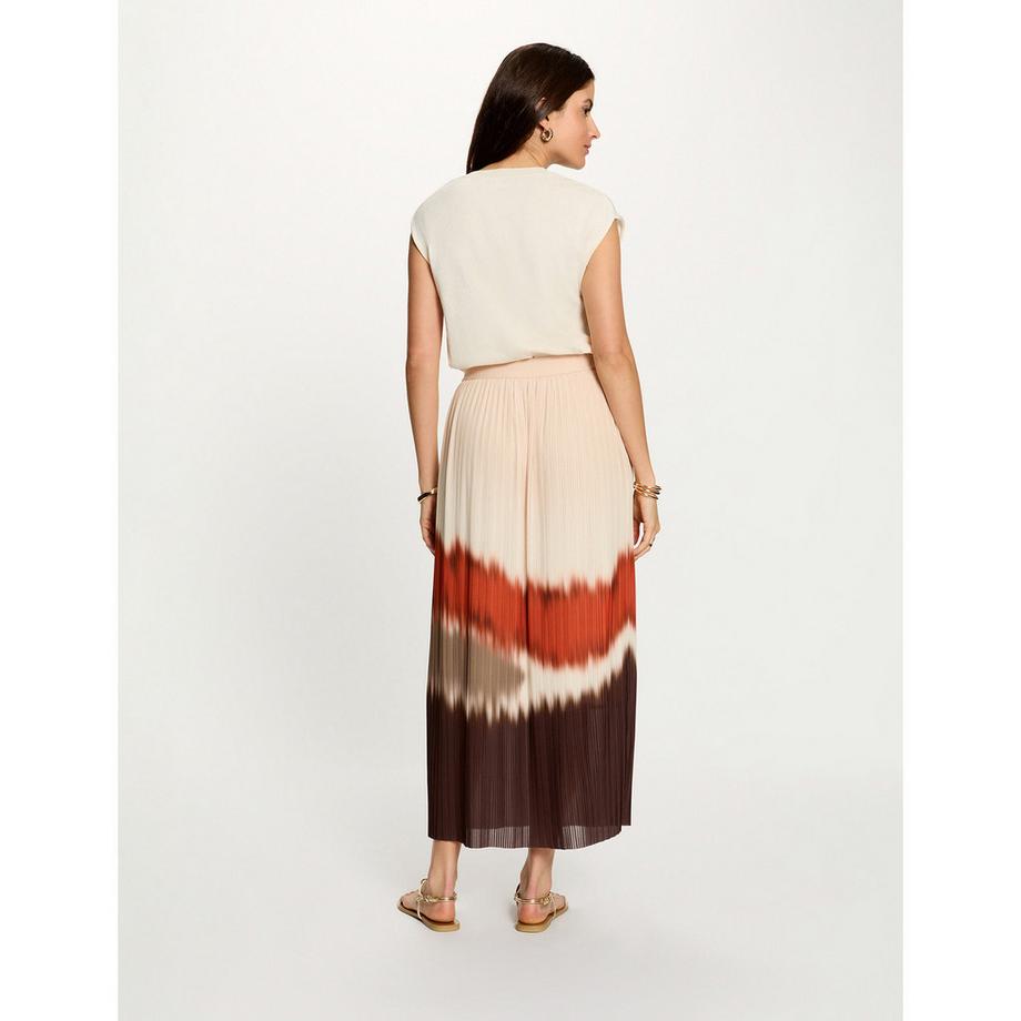 MORGAN Plissierter Tie-Dye Maxirock  