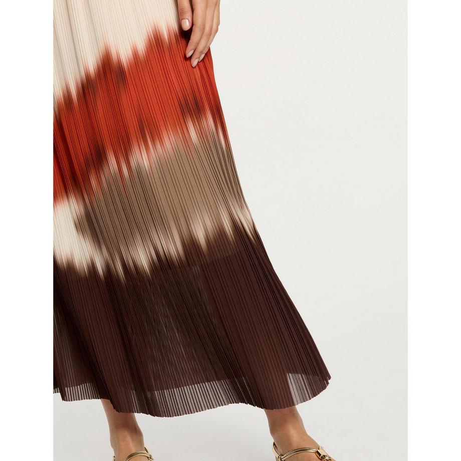 MORGAN Plissierter Tie-Dye Maxirock  