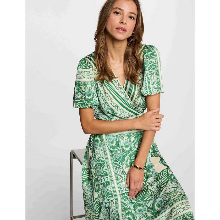 MORGAN Robe longue à motif floral  