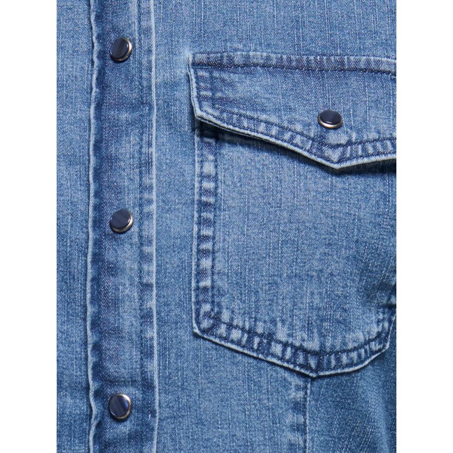 ONLY Camicetta in denim con tasche petto  