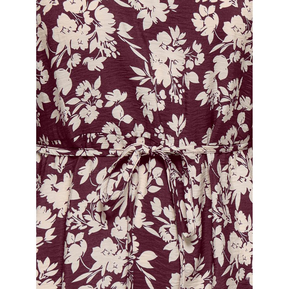 ONLY Vestito avvolgente a maniche lunghe con stampa floreale  