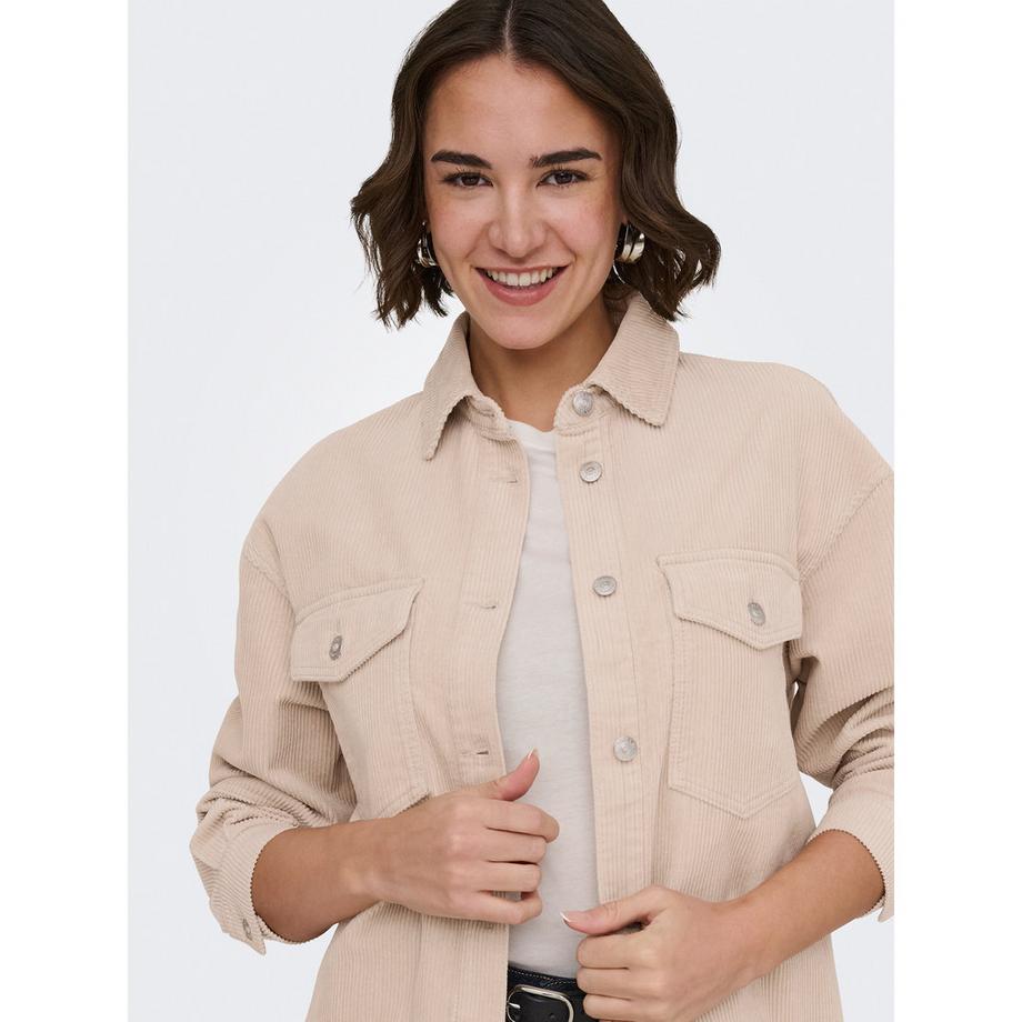 ONLY Blouse en velours côtelé avec poches poitrine  