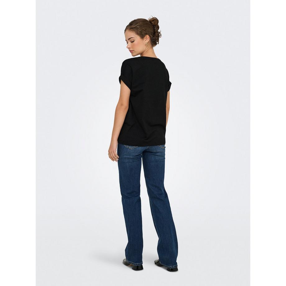 ONLY Glitzer Langarm T-Shirt  
