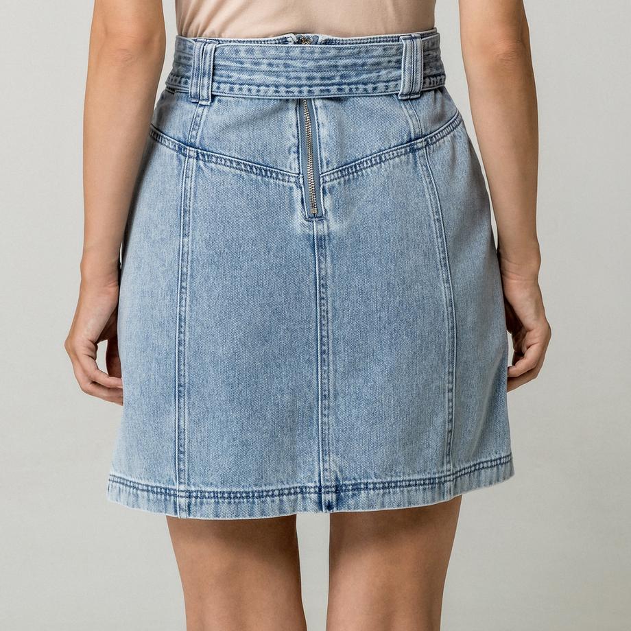MORGAN Denim ausgestellter Rock  
