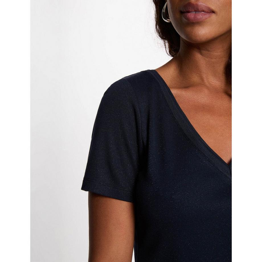 MORGAN T-Shirt Manches Courtes Col V  