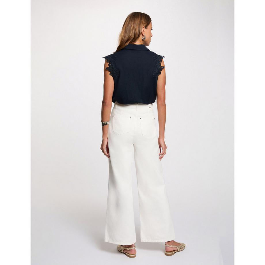 MORGAN Chemise sans manches avec broderies  