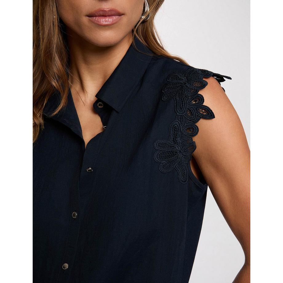 MORGAN Chemise sans manches avec broderies  