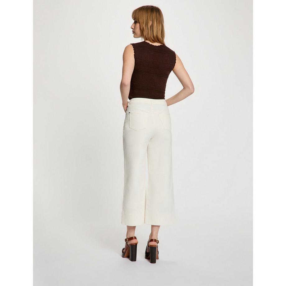 MORGAN Tanktop mit gewelltem V-Ausschnitt  