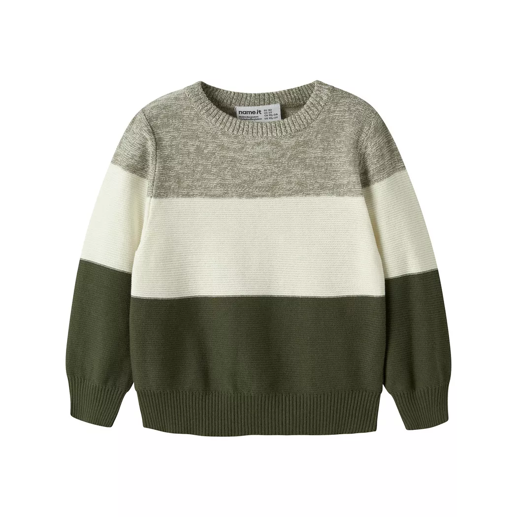 Name It Rundhalspullover "NMMVOHAN LS KNIT" Baumwolle, regular fit