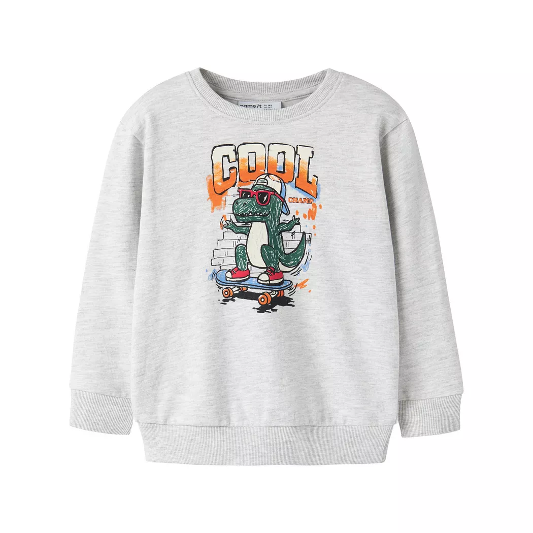 Name It Sweatshirt "NMMLORENZO LS NREG SWEAT BRU BOX", Baumwolle, regular fit