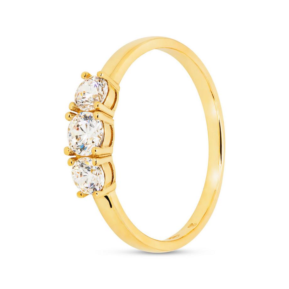 Anello con zircone sintetico