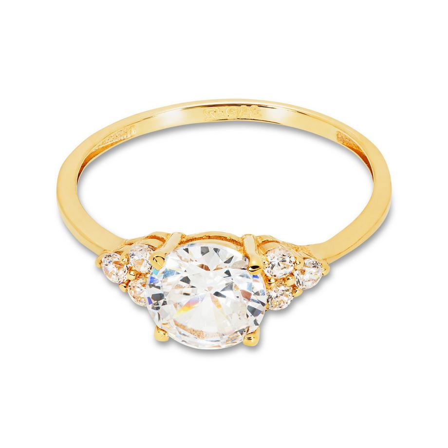 L' Atelier Gold 9 Karat by Manor  Ring mit Zirkonia 
