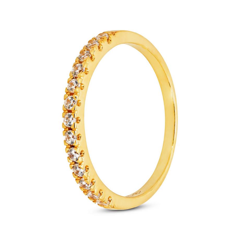 Anello con zircone sintetico