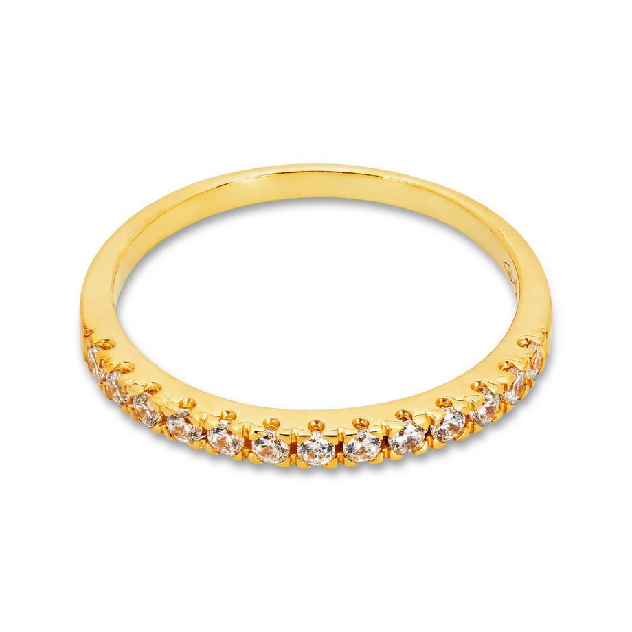 L' Atelier Gold 9 Karat by Manor  Anello con zircone sintetico 