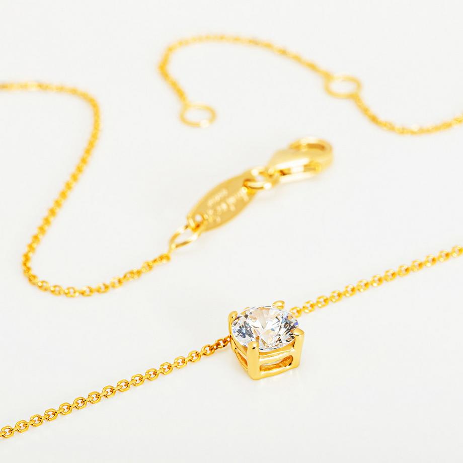 L' Atelier Gold 9 Karat by Manor  Halskette mit Anhänger 